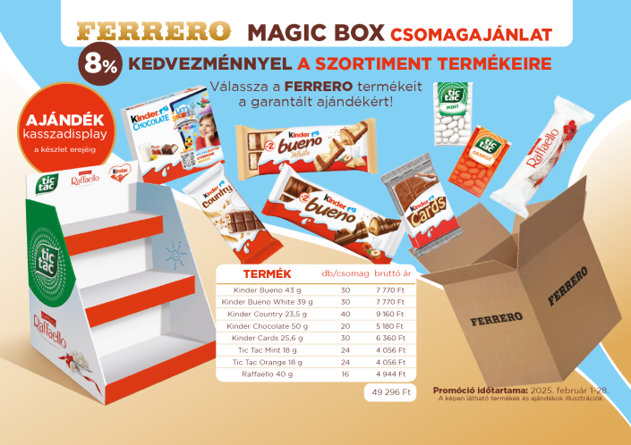 FERRERO CSOMAGAJÁNLAT